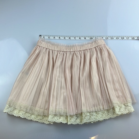 Archives Sheer Lace Pleated Mini Skirt S88-6 - Picture 4 of 4